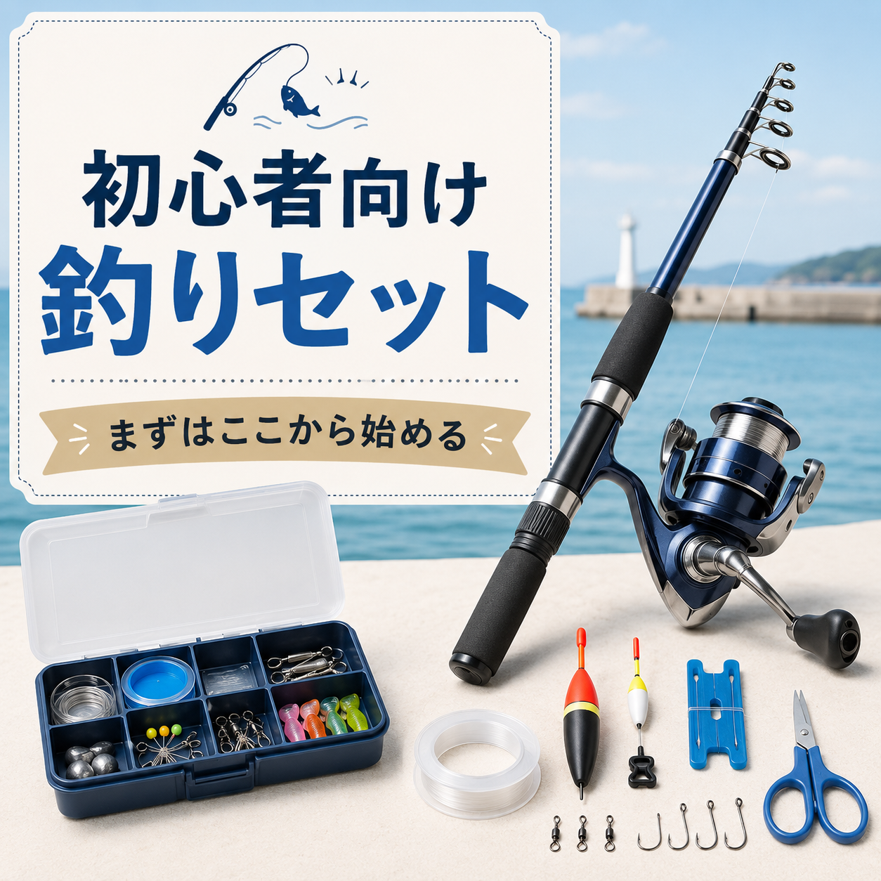 初心者向けの釣りセット