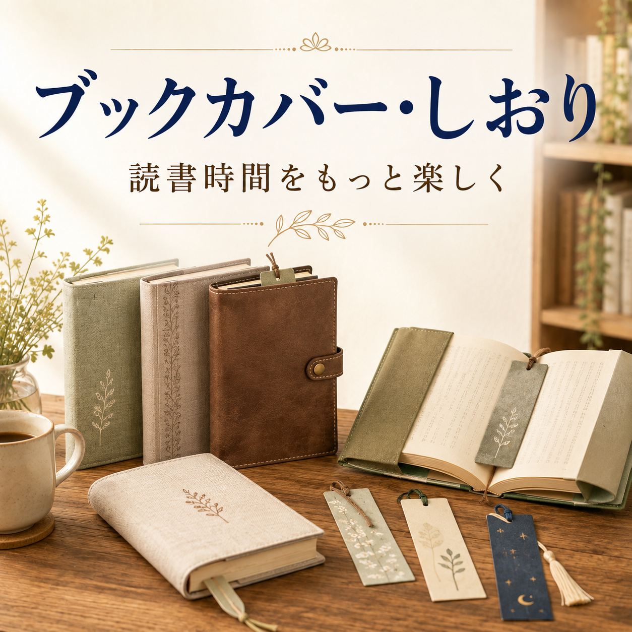ブックカバーとしおり