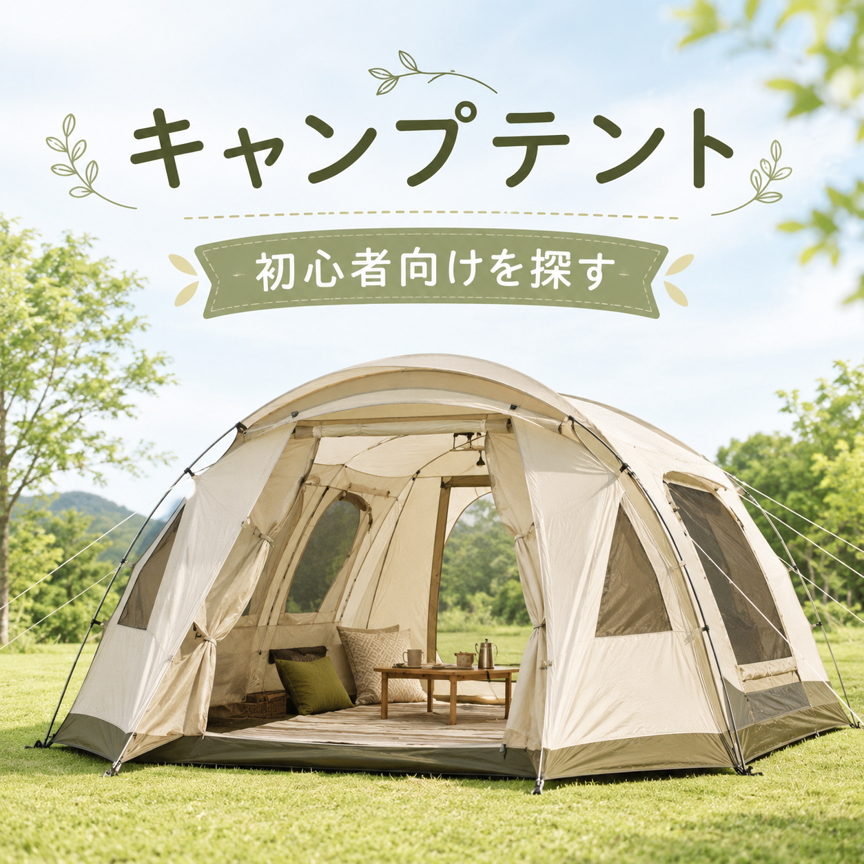 初心者向けキャンプテント
