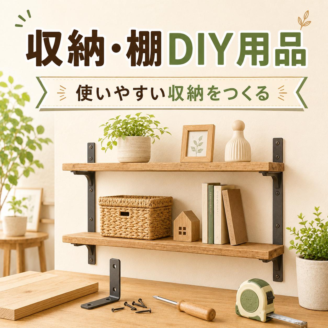 収納棚を作るためのDIY用品