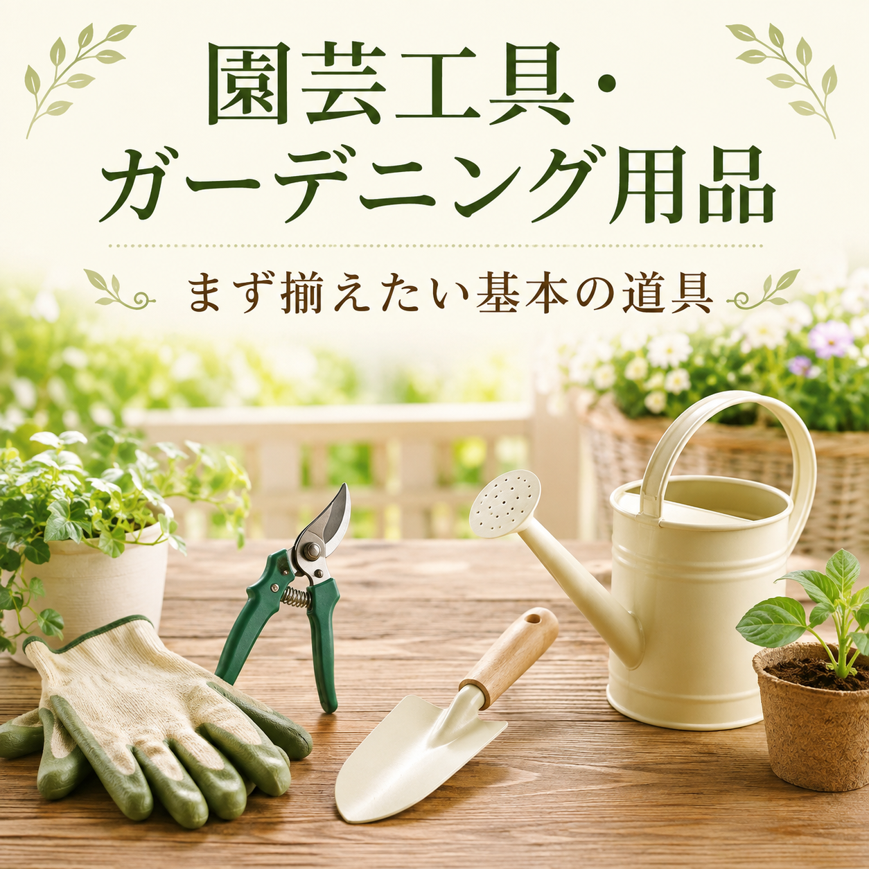 初心者向けの園芸工具とガーデニング用品
