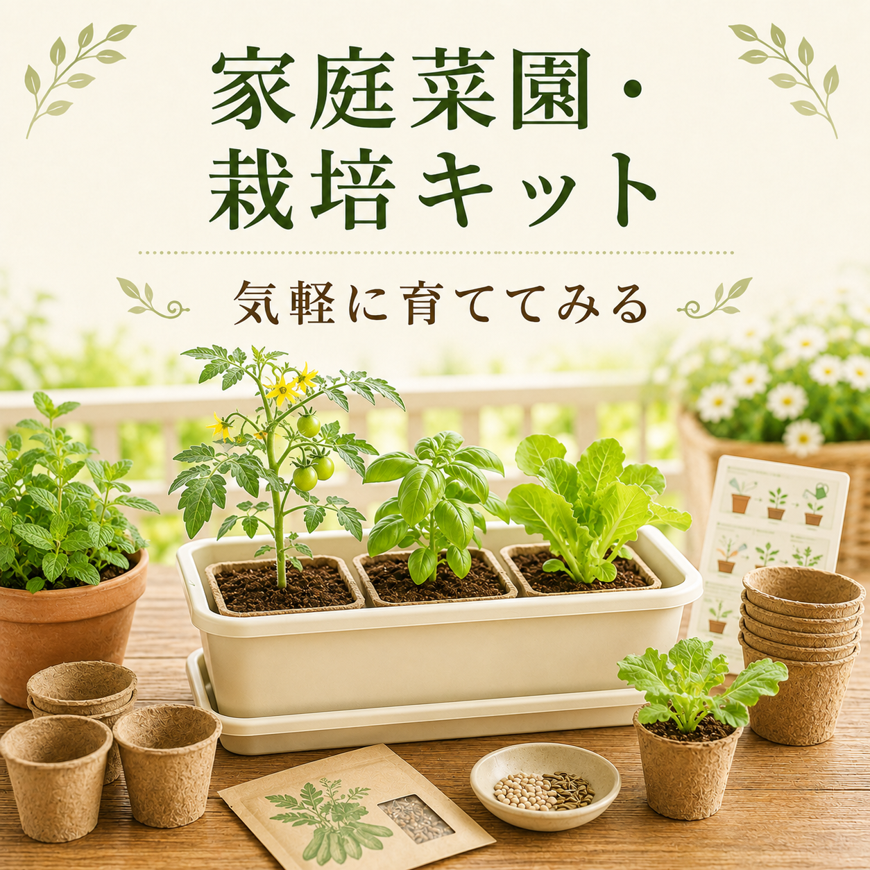 初心者向けの家庭菜園と野菜の栽培キット